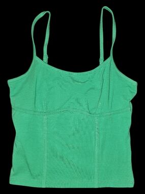 Ambiance  Green Spaghetti Strap Tank